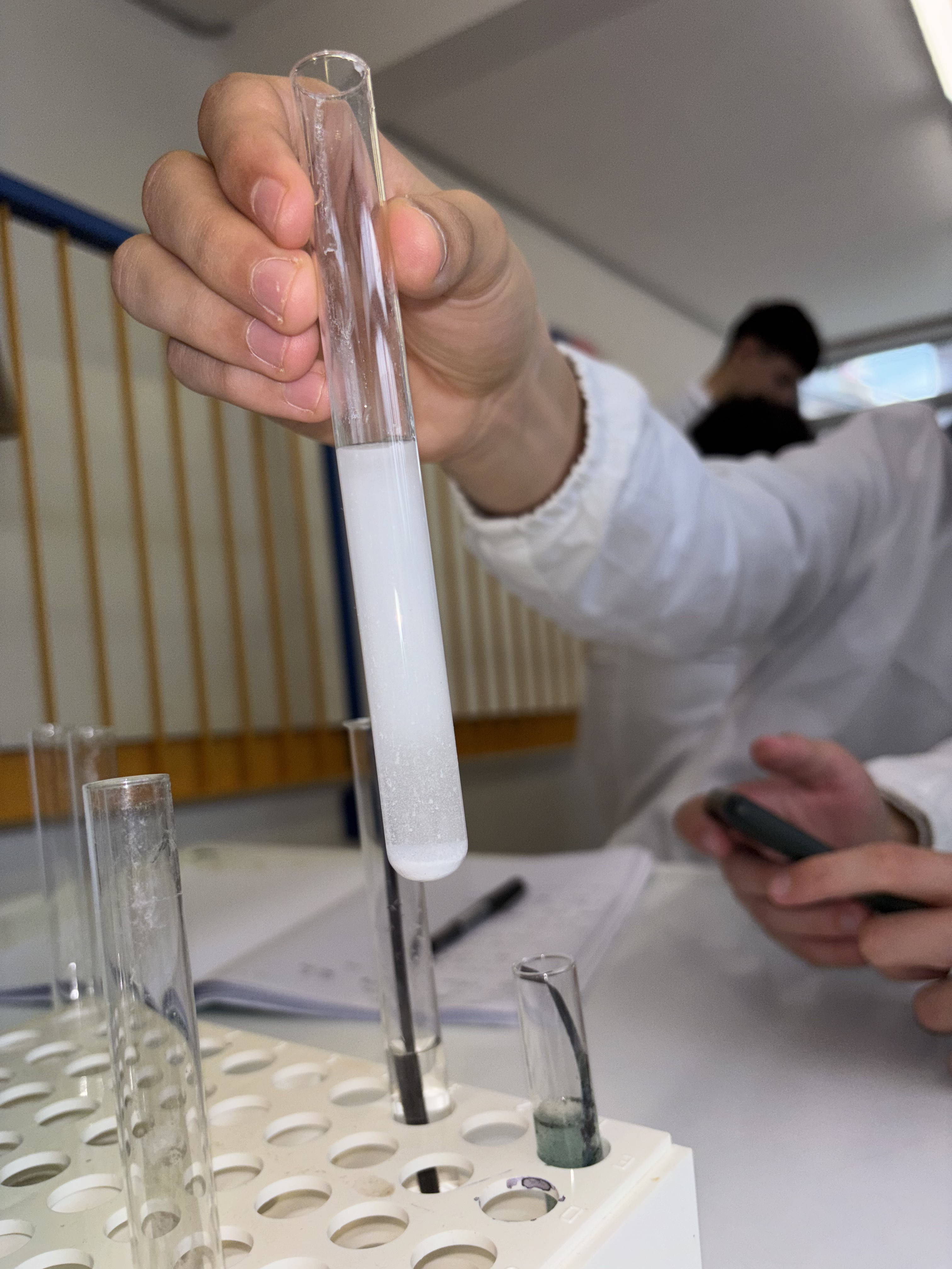 Precipitato AgCl sedimentato